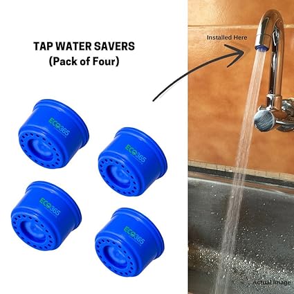 Neosystek Neo005 Plastic Kitchen Water Saving Aerator Tap Filter (Blue, 3 LPM, Pack of 4)