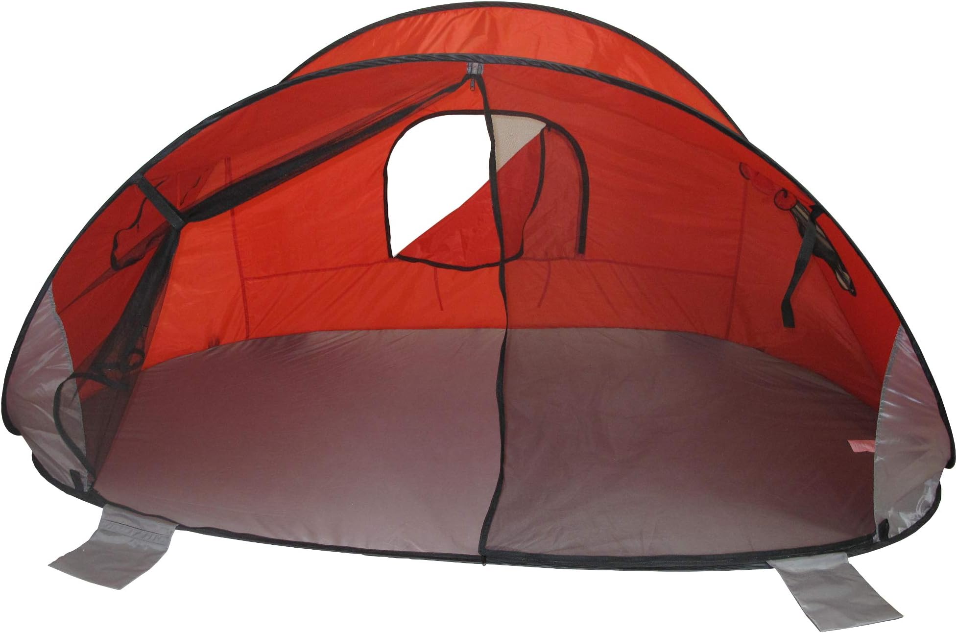 Redmon Family Size Pop-Up Shade Dome, Red, 57" d x 100" w x 47" h