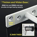 Sayayo EJY8006W-8P Floating Shelf Bracket 8P Matte White 150mm Concealed view 5