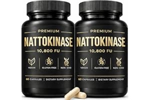 Nattokinase - 10800 FU 𝐒𝐮𝐩𝐩𝐥𝐞𝐦𝐞𝐧𝐭, 60 Capsules (2 Bottle)