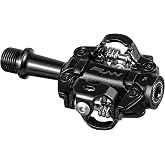 Funn Tactic Clip-in MTB Pedals, Light Weight, XC and Gravel Use | forged AL6061, double-sided SPD, adjustable tension, CrMo axle, 18mm profile, 52mm Q-factor, includes cleats