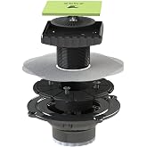 Ebbe E4024 PVC Three Piece Drain Assembly, 2-Inch, Black