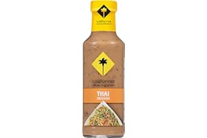 California Pizza Kitchen Thai Dressing - Creamy Thai Peanut Sauce, Restaurant-Like Asian Peanut Sauce, Asian Salad Dressings, Fresh and Creative Flavors Collide, Asian Dressings - 12 Fl Oz