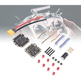 F405 F4 V3S Plus 60A ESC Flight Controller Stack | Wireless firmware updates via mobile app, CNC heatsink reduces overheating shutdowns, TVS diode protects against voltage
