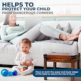 Hoffenbach 12x Baby Corner Protectors Soft Foam Edge Guard Black view 2