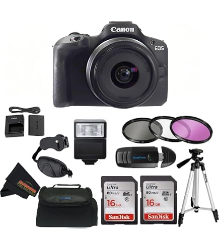 Amazon.com : Canon EOS R100 RF-S18-45mm F4.5-6.3 is STM & RF-S55