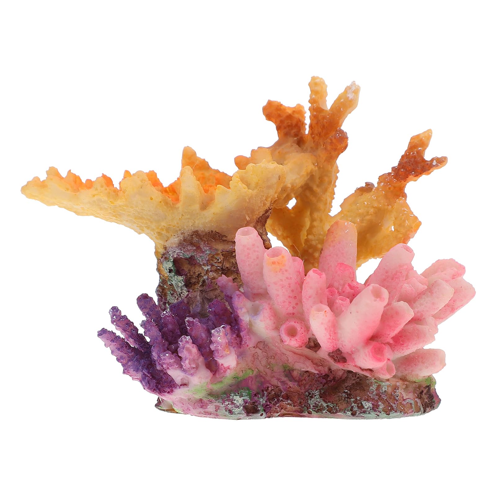 DOITOOL Artificial Coral Resin Aquatic Plant Fish Tank Plants Decoration Fake Coral Ornaments Plants for Fish Tank Faux Plants Ocean Decor Resin Coral Aquarium Rockery