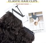 AliLeader Black Hair Extensions Clip in 20 Inches 4Pcs Synthetic Curly view 5