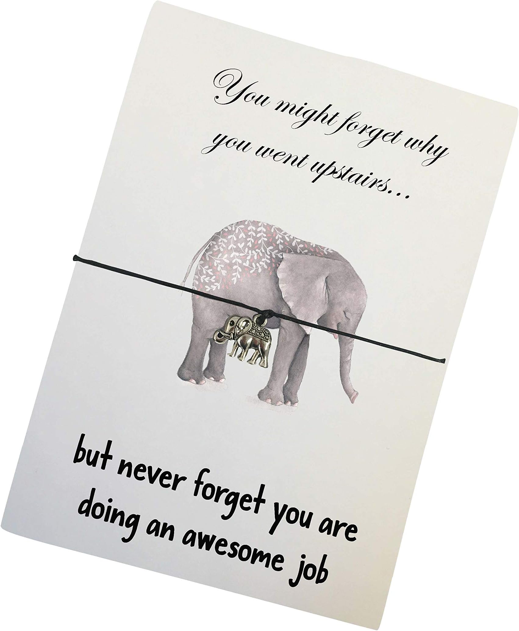 Dios DesignsWish Bracelet - You are Doing an Awesome Job Elephant Funny DD076