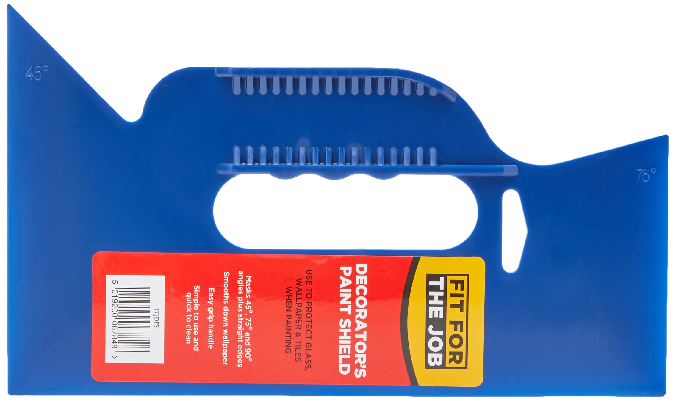 Fit For The Job 10 inch 250mm Paint Shield for Protecting Glass, Wallpaper, Tiles, Carpets & Skirting Boards Against Splashes When Painting, Also 45, 75 & 90 Degree Corner Angles 10" Paint Guard