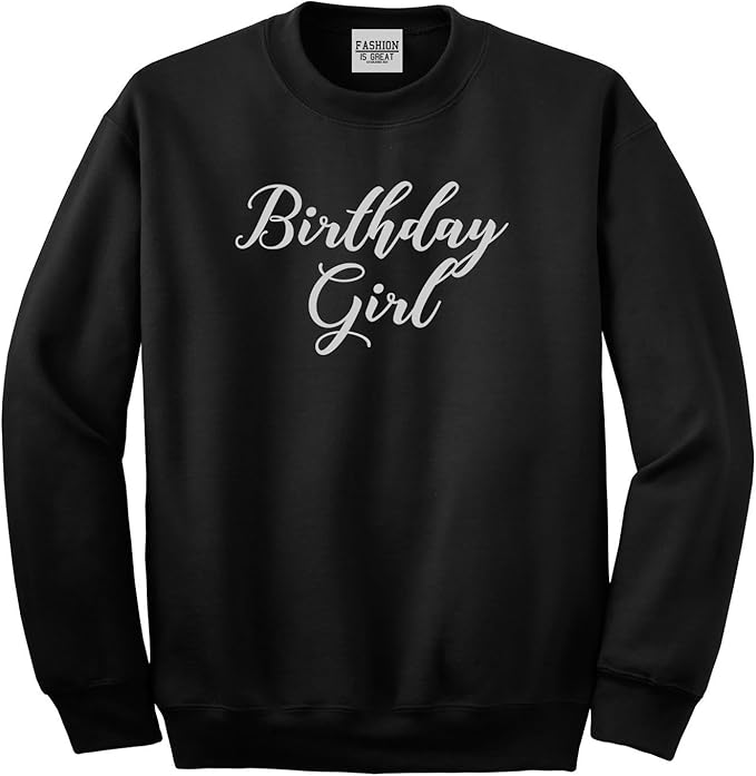 FASHIONISGREAT Birthday Girl Party Crewneck Sweatshirt at Amazon Women