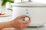Swan Nordic Slow Cooker 3.5L White with Ceramic Pot and Glass Lid 3 Settings view 3