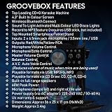 Mr Entertainer Groovebox Karaoke Machine Bluetooth CDG with Screen Lights view 9