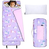 Wildkin Kids Original Nap Mat – Cozy Kids Sleep Mat with Pillow, ideal for School & Travel
