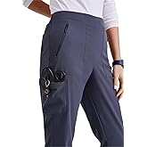 BARCO Unify Purpose Scrub Pant for Women – Steel, 5-Pocket High-Rise Cargo Pants with 360 Spandex Stretch & Moisture Wicking Fabric – 2XL, Regular Fit