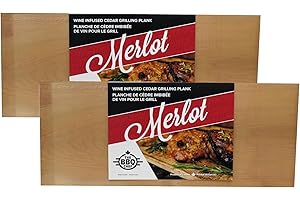 Wine Infused Grilling Plank Merlot Pack of 2