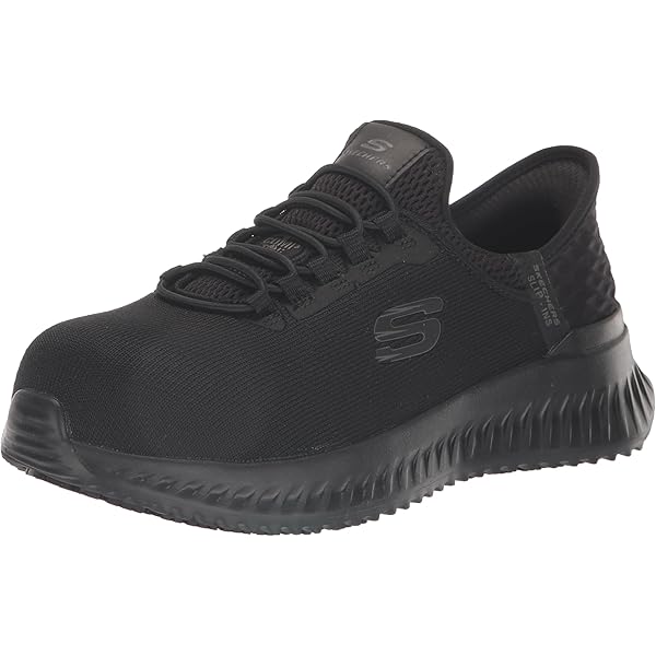Amazon.com | Skechers Work UNO Luna, Women's, Black/White, Alloy