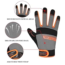 HANDLANDY Touchscreen Work Gloves for Men and