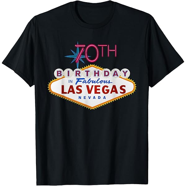 Amazon.com: 60th Birthday in Las Vegas Classic Sign Gift T