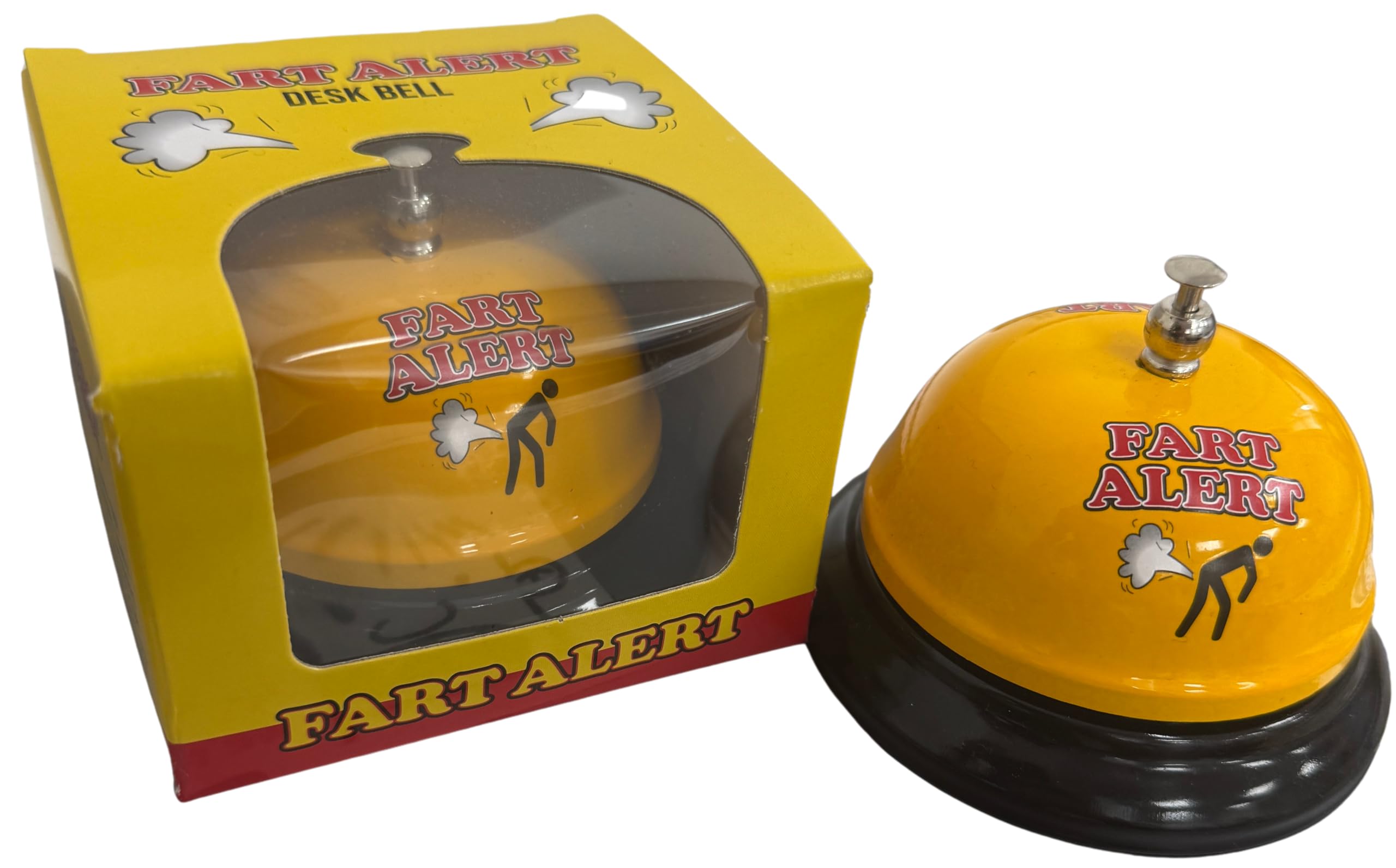 Diabolical DP1406 Fart Alert Desk Bell - Funny Secret Santa Gifts Under 10 Pounds for Men, Christmas Eve Box Fillers for Men, Fart Gifts, Slily Stocking Fillers for Him, Funny Presents for Dad