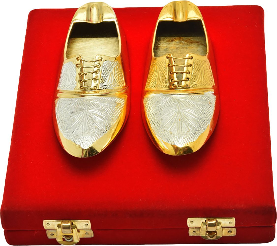 silver gold shoes