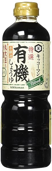KIKKOMAN ORGANIC SOY SAUCE, 25.40 FLUID OUNCE