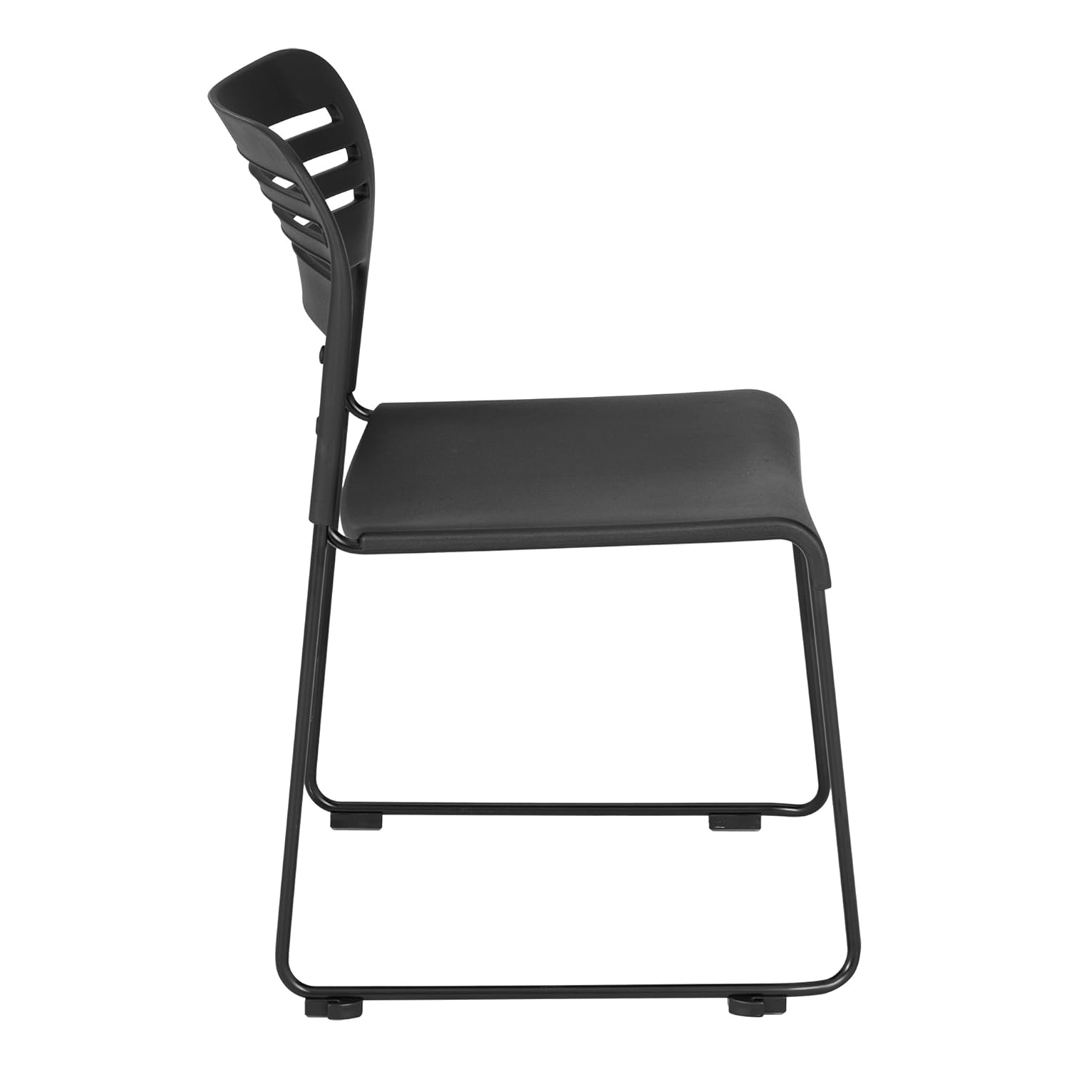 Learniture LNT-EYG1200-SO Stackable Chair with Sled Base (Pack of 2), Black/Silver: Industrial & Scientific