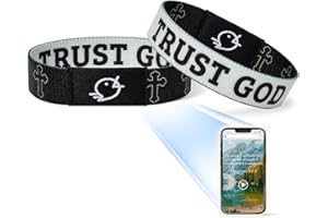 ZOKCC Daily Bible Verse Bracelets Gifts for Women: Personalized Daily Inspiration Bible Verse Bracelet - Christian Inspirational Birthday Christmas Day Easter Gifts for Women Men