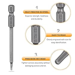 HARFINGTON H2.0 Hex Head Drill Bit Wrench 2mm