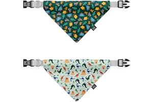 Tella & Stella Dog Bandana – Slip-On Collar Accessory for Small Dogs – Opening for 5/8" Collars – Lightweight & Soft Fabric –