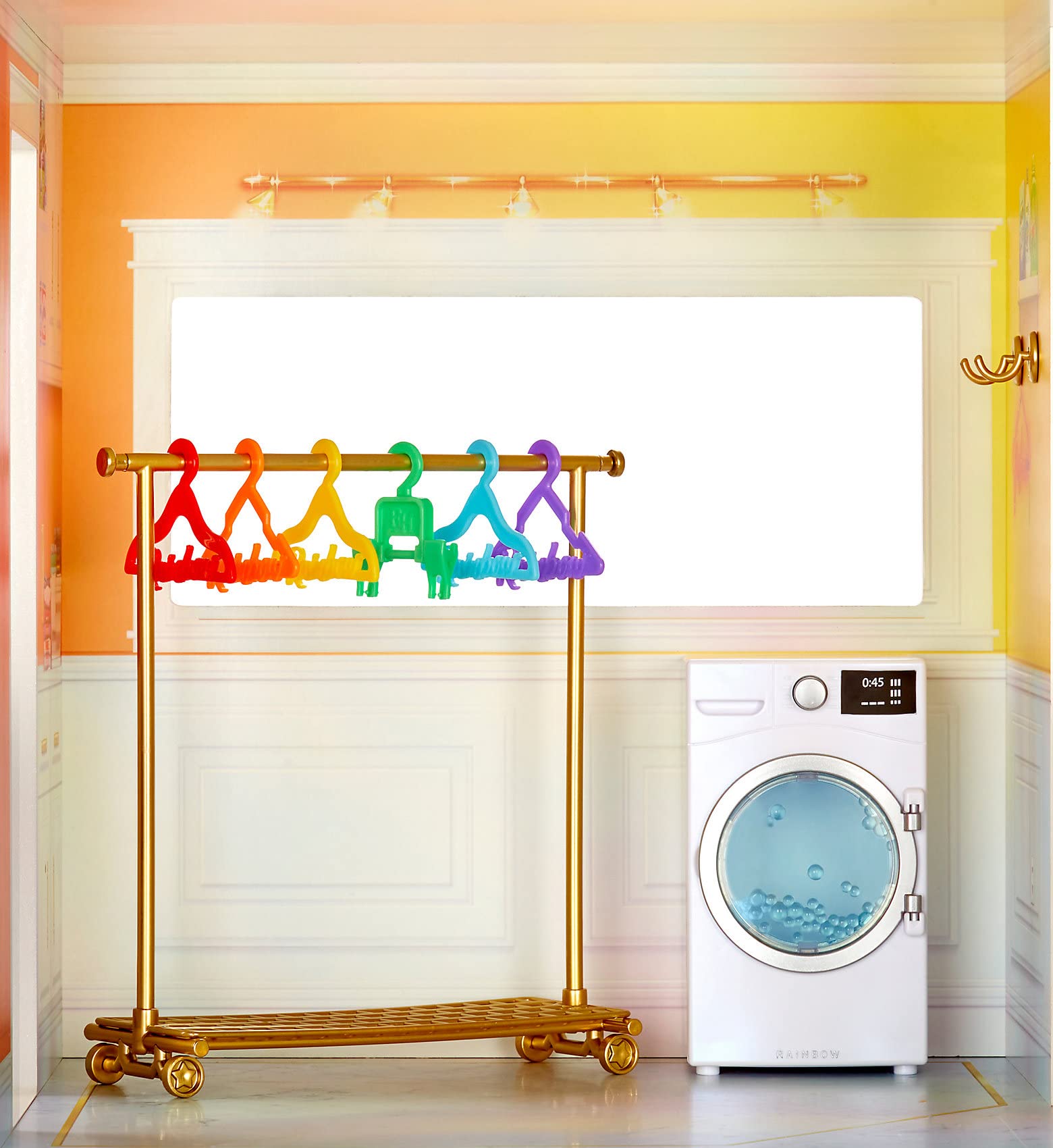 Rainbow High House – 3-Story Wood Doll House (4-Ft Tall & 3-Ft Wide), Fully Furnished Fashion Dollhouse, Working Hot Tub, Shower, Elevator, 50+ Accessories, Gift Toy for Kids Ages 6 7 8+ to 12 Years