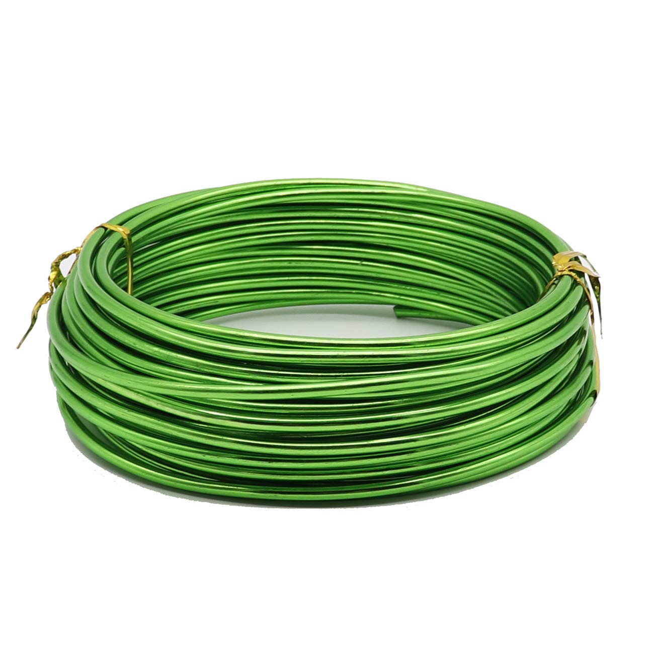 Aluminium Wire Rolls 10m Bendy Craft Silver Wire for Jewelry Making,DIY Sculpture,Modelling Making and Crafts(Green,Diameter-3.0mm)