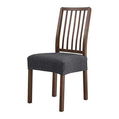 Buy Subrtex Dining Room Chair Seat Covers Stretch Chair Seat Cushion Slipcovers Furniture Protector Set Of 2 Removable Washable For Dining Room Home Kitchen Gray Online In Indonesia B07hrhjdtw