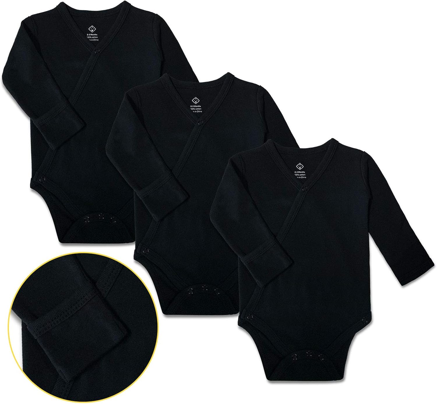 kimono onesie with mittens