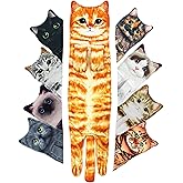 Cat Hand Towels for Bathroom - Funny Kitchen Decorative Towels, Absorbent Soft - Gifts for Women and Cat Lovers
