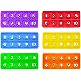 Anemeeoke Ten Frame Pop Board, Fidgets for Classroom, Quiet Sensory Toys Bubble Poppers, Pop for Counting Math, Focus Tools for Kids, Montessori Educational Toy Gift for Kindergarten (Set of 6)