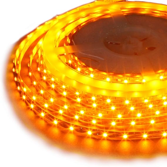 Yellow LED Strip Lighting Kit. Includes Power Supply and 1m Starter