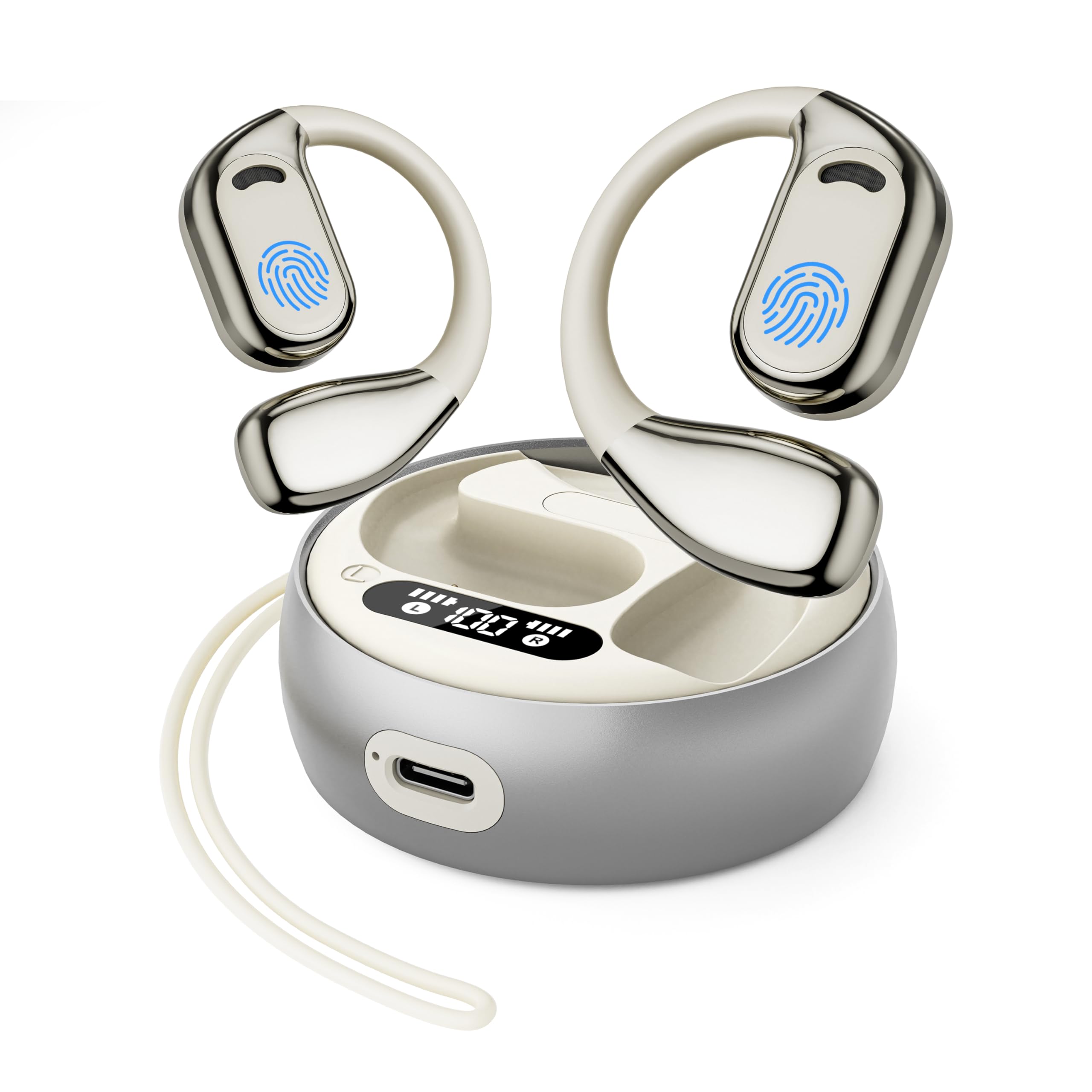 Language Translator Earbuds, AI Real Time Language Translator, Open Ear AI Translation Earbuds 144 Languages Translator Pods Travel Business Learning I - View #8