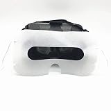 100 Pack Disposable Sanitary Eye Covers - Compatible with HTC Vive Pro/PS VR/Gear VR/Oculus Rift Go & More - White