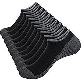 YUEDGE Men's Ankle Socks For Men, Breathable Anti-Odor Low Cut Short Thin Mens Socks, 5/10 Pairs/Pack
