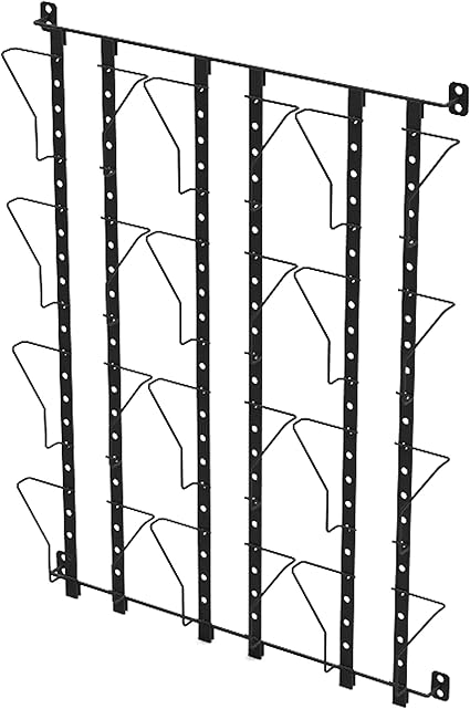 Amazon Fixturedisplays 最大幅6 25インチ 12ポケット 調節可能なディスプレイラック 壁掛け グリーティングポストカード クリスマスホリデーカードホルダー ブラック トリプルプル グリーティングカード 文房具 オフィス用品