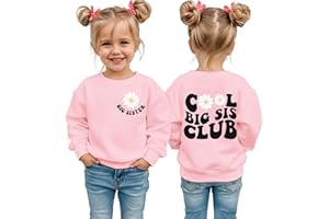 MULOIUDZ Big Sister Sweatshirt Toddler Girl Cool Big Sis Club Shirt Baby Announcement Pullover Crewneck Clothes