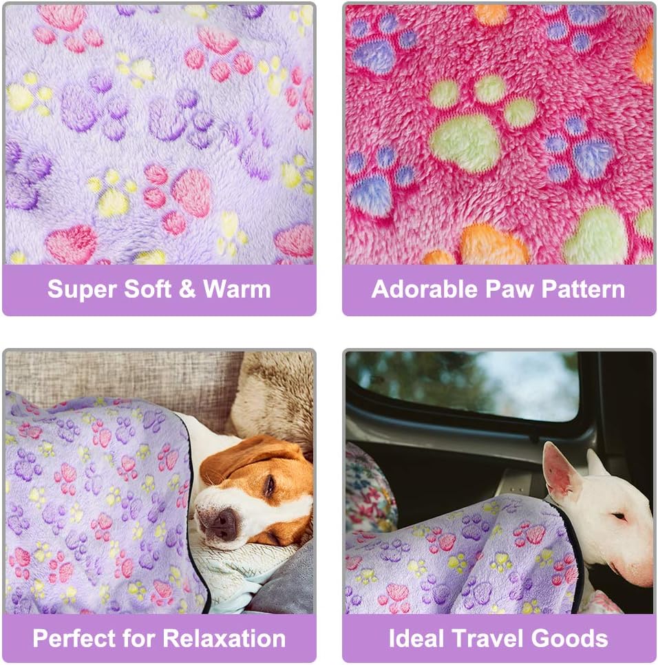 EXPAWLORER Pet Thick Blanket - Super Soft Premium Plush Blanket for Small Cats & Dogs: Home & Kitchen