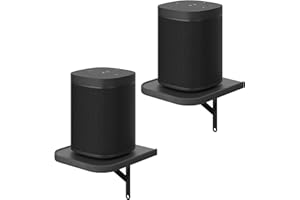 AREAJD Set of 2 Universal Small Rear Speaker Wall Mount Shelf Surround Sound Speaker Stand Bookshelf for Samsung, Roku, Sony, JBL, Vizio, LG