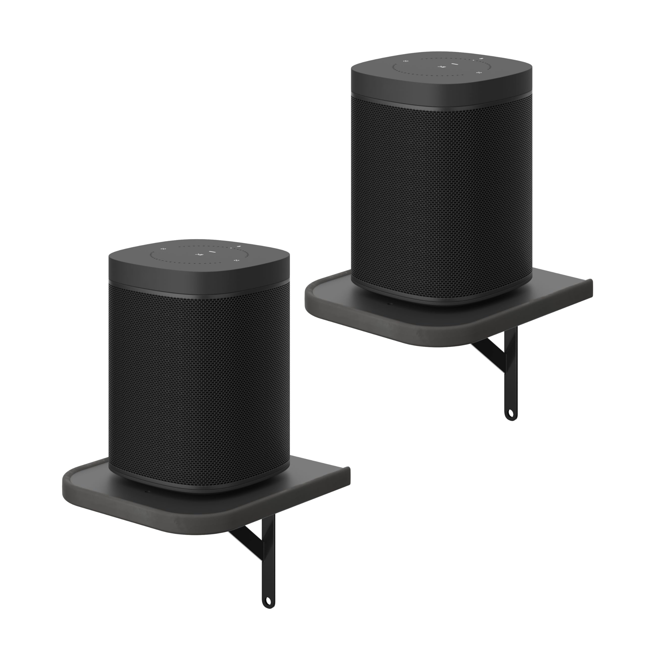 Photo 1 of Set of 2 Universal Small Rear Speaker Wall Mount Shelf Surround Sound Speaker Stand Bookshelf for Samsung, Roku, Sony, JBL, Vizio, LG
