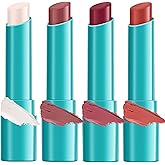 4pcs Lip Tint Hydrating, Moisturizing Lip Oil Balm, Long Lasting Waterproof Lip Gloss Non-Stick Cup Lipstick Set, Natural Ingredients Strong Moisturizing Lipstick
