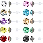 KASFREE Plastic Earrings for Sensitive Ears Hypoallergenic Geometric Shapes Acrylic Earring for Women