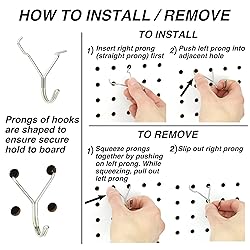 Right Arrange Stainless Steel Pegboard Hooks