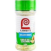 Lawry's 25% Less Sodium Garlic Salt With Parsley, 5.62 oz