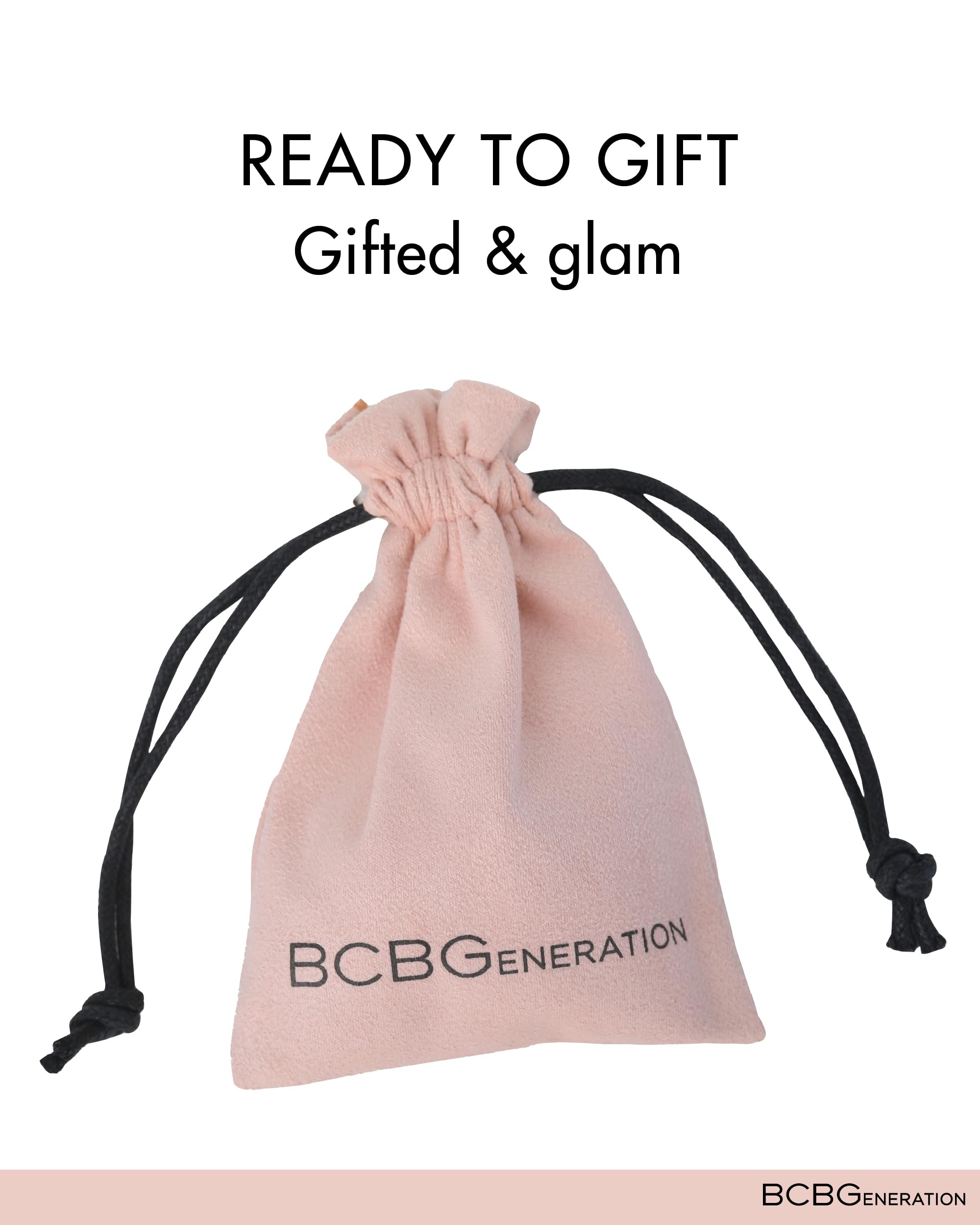 BCBGeneration Heart Hoop Earrings for Women, Gold-Tone Twisted Heart Earrings with Rhinestones